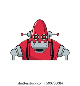 robot cartoon icon