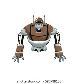 robot cartoon icon