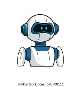 robot cartoon icon