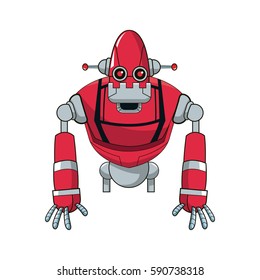 robot cartoon icon
