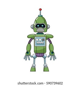 robot cartoon icon