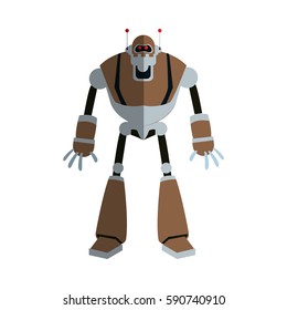 robot cartoon icon