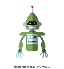 robot cartoon icon