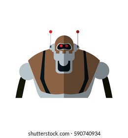robot cartoon icon