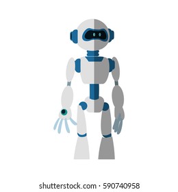 robot cartoon icon