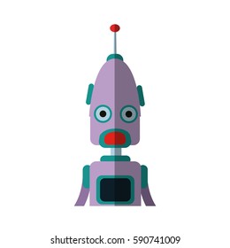 robot cartoon icon