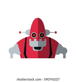 robot cartoon icon