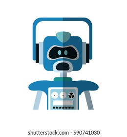 robot cartoon icon