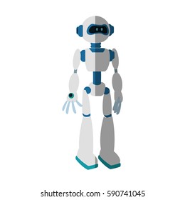 robot cartoon icon