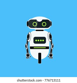 Roboter-Cartoon Roboter-Zeichen realistische Vektorgrafik