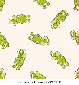 robot , cartoon seamless pattern background