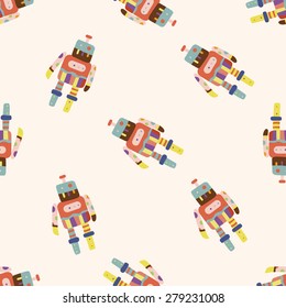 robot , cartoon seamless pattern background