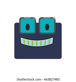 robot cartoon technology android metal  icon. Isolated and flat illustration. Vector graphic