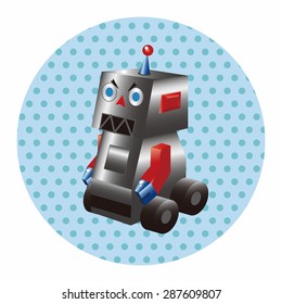 robot cartoon theme elements vector,eps
