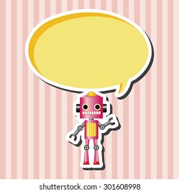 robot cartoon theme elements vector,eps