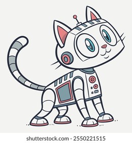 Robot cat, curious friend and explorer