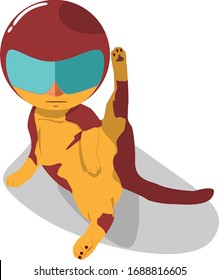 Robot Cat Illustration Character