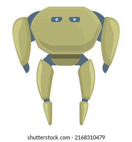 Robot character icon cartoon vector. Cute toy. Child future