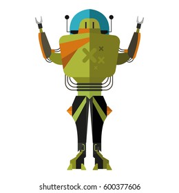 Robot character icon (with full body)