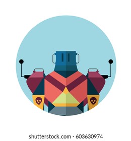 Robot character icons (with torso )