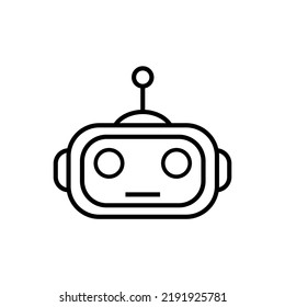 ilustración de carácter robot, vector de icono inteligente artificial