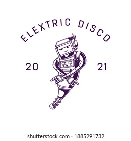 Diseño de ilustración de caracteres robados en estilo retro