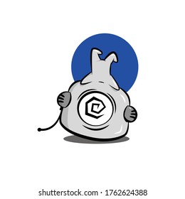 Robot character illustration expression vector