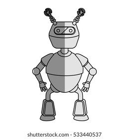 robot character isolated icon