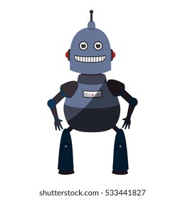 robot character isolated icon
