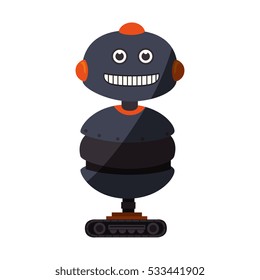 robot character isolated icon
