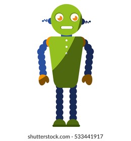robot character isolated icon