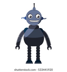 robot character isolated icon
