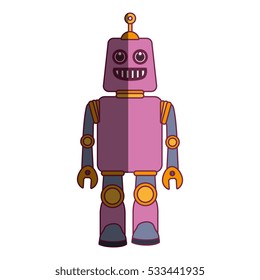 robot character isolated icon