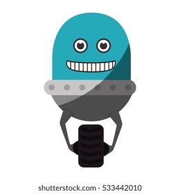 robot character isolated icon