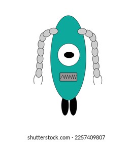 Robot character set for the animation with various pose and gesture.Robot innovation technology science emotions.Set of vector robots in cartoon style. Isolated vector robots in a white background.