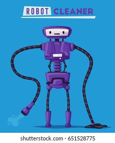 Robot character. Technology, future. Cartoon vector illustration