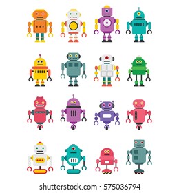 Robot Character Vector Illustration.