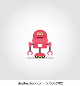 Robot Character Vector Illustration.