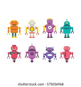 Robot Character Vector Illustration.