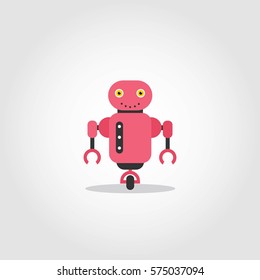 Robot Character Vector Illustration.
