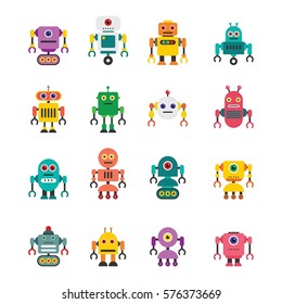 Robot Character Vector Illustration.