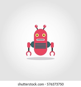 Robot Character Vector Illustration.