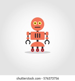 Robot Character Vector Illustration.