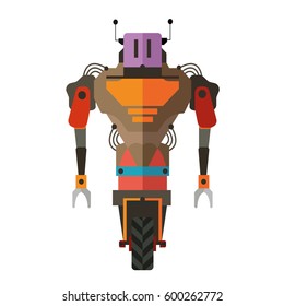 Robot characters icons (with full body)