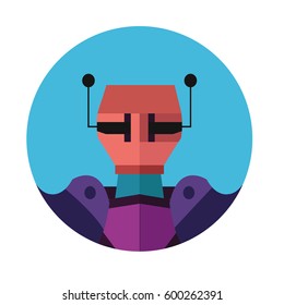 Robot characters icons (with torso )