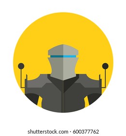 Robot characters icons (with torso )