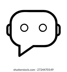Robot Chat Assistant Estrutura de Tópicos do Ícone