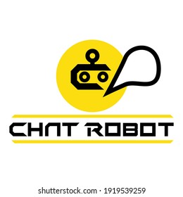 Concepto de diseño de robots y chat