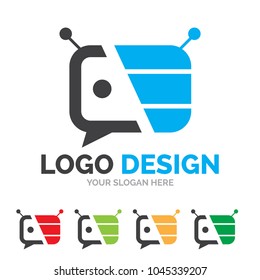 Robot Logo Images Stock Photos Vectors Shutterstock