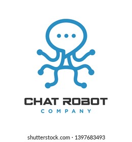 robot chat logo your company